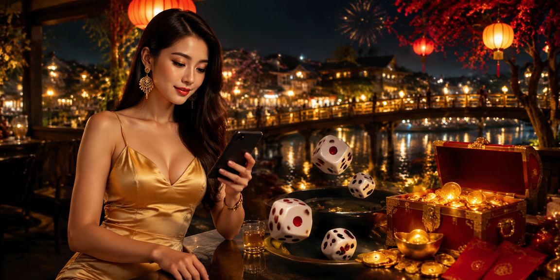 Người chơi tham gia trò chơi tài xỉu tại Hội An